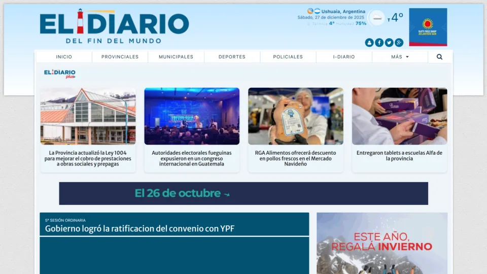 Captura de El Diario del Fin del Mundo