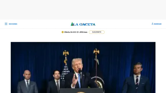 Captura de La Gaceta