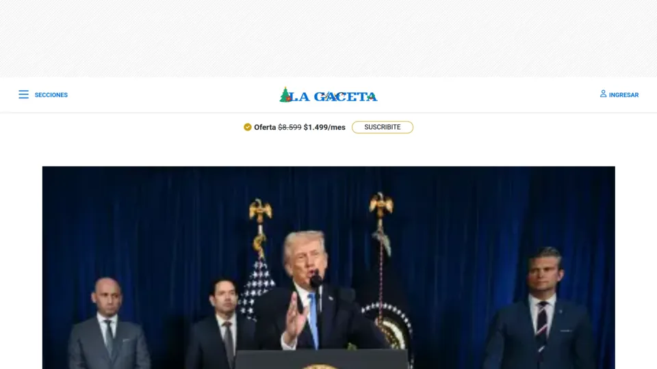 Captura de La Gaceta