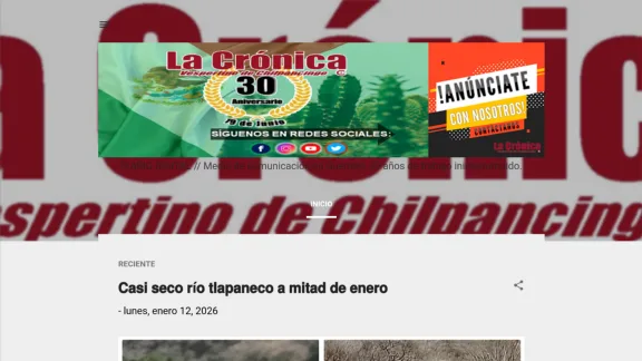 Captura de La Crónica