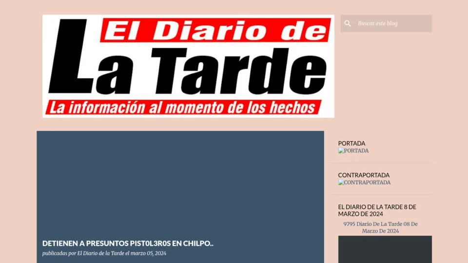 Captura de El Diario de La Tarde