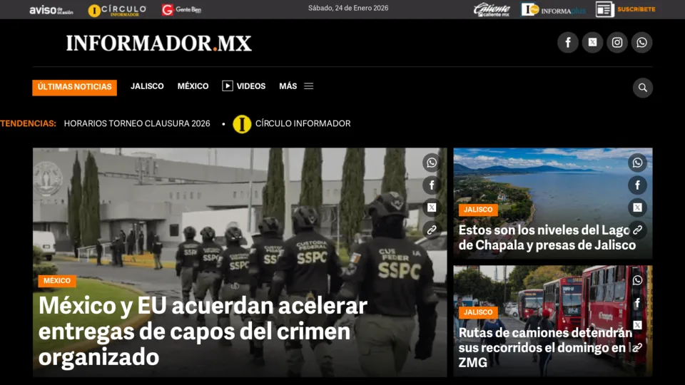 Captura de El Informador