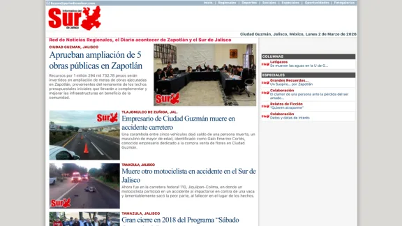 Captura de Informativo del Sur