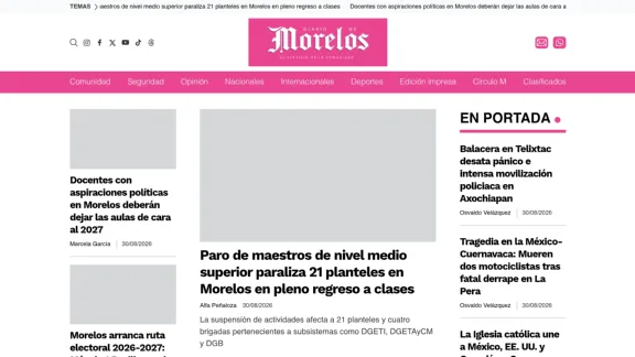 Captura de Diario de Morelos