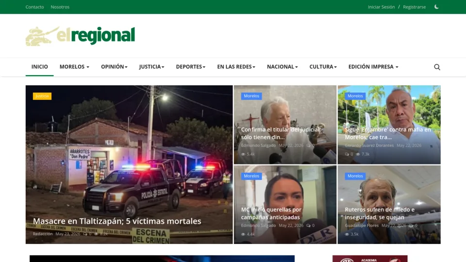 Captura de El Regional