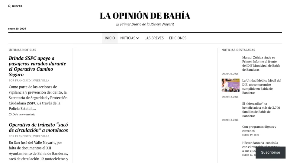 Captura de La Opinión de la Bahía