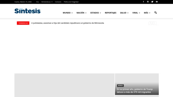 Captura de Síntesis Nacional