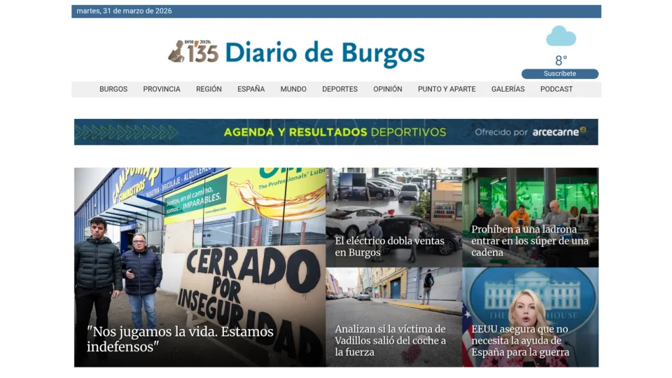 Captura de Diario de Burgos