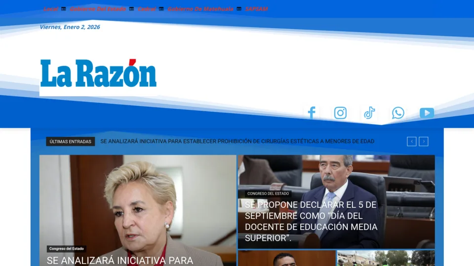 Captura de La Razón