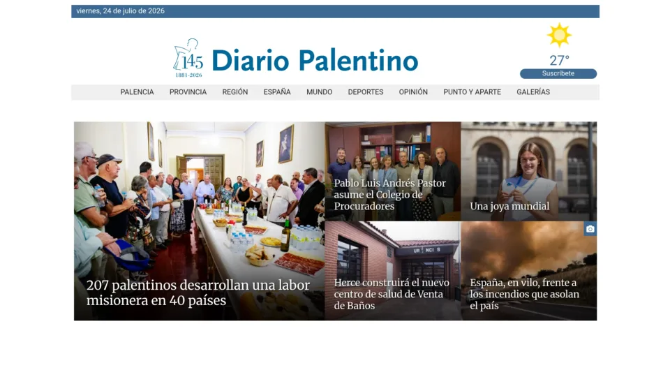Captura de Diario Palentino