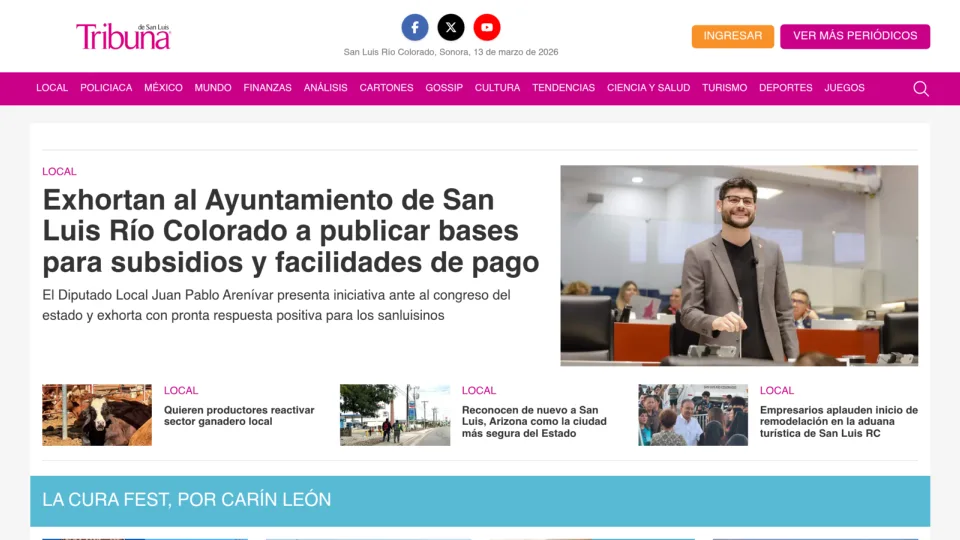 Captura de Tribuna de San Luis