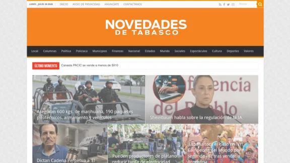 Captura de Novedades de Tabasco