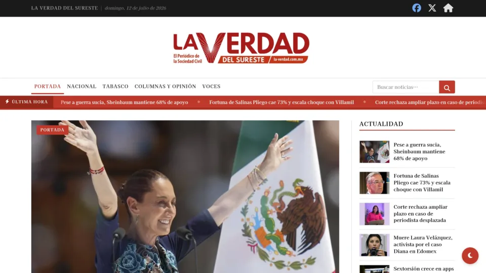 Captura de La Verdad del Sureste