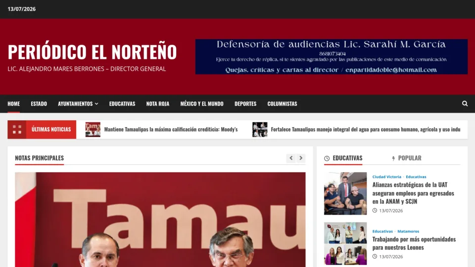 Captura de El Norteño