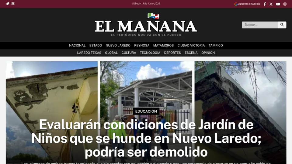 Captura de El mañana de Nuevo Laredo