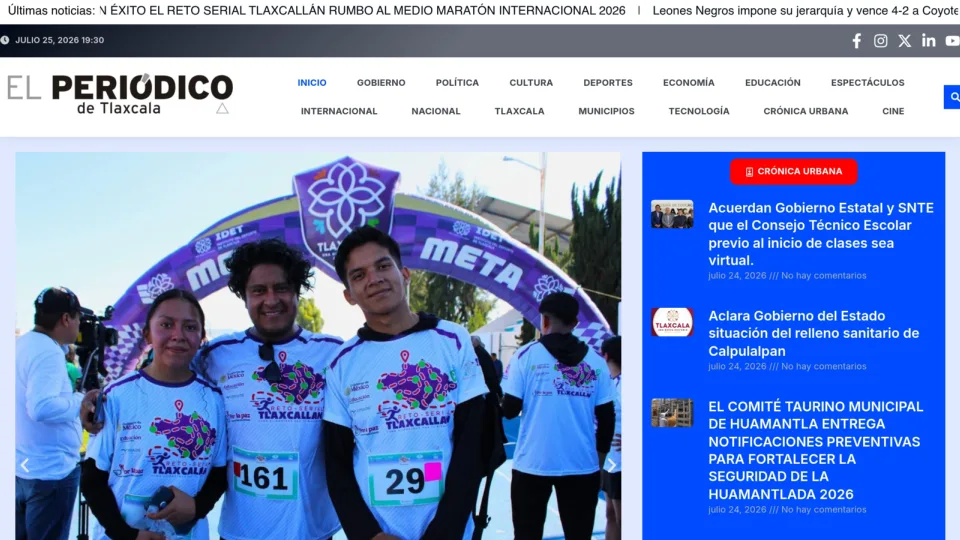 Captura de El Periódico de Tlaxcala