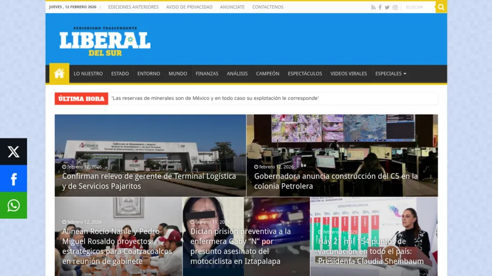 Captura de Liberal del Sur