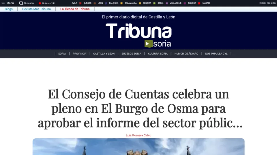 Captura de Tribuna Soria