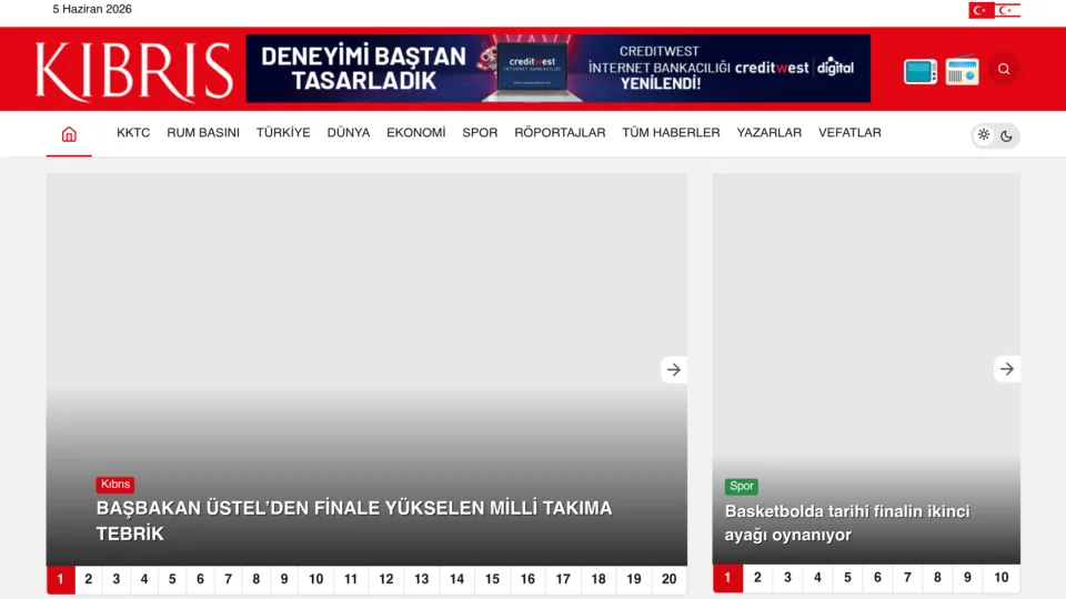 Captura de Kibris Gazetesi