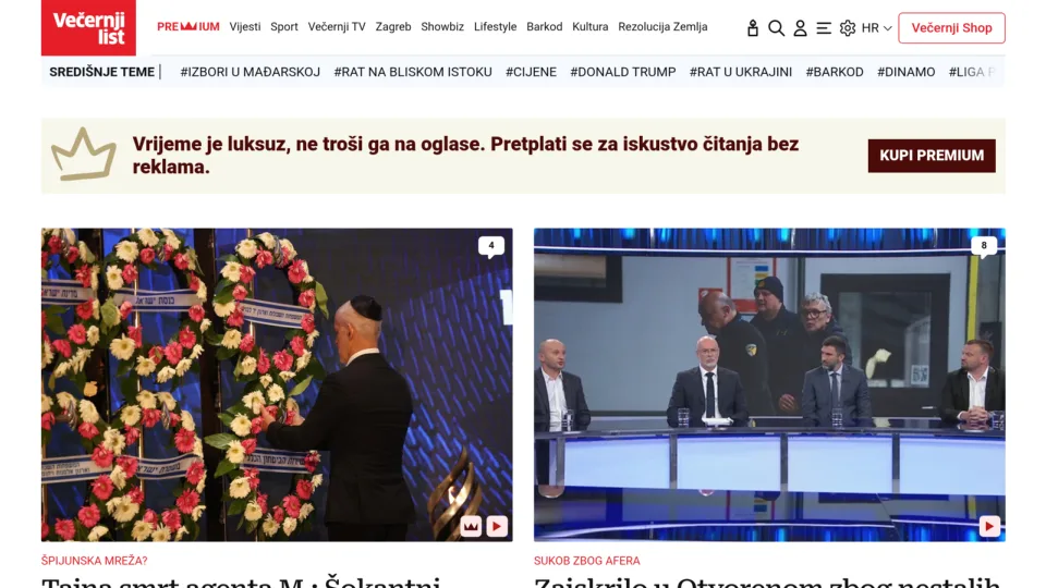 Captura de Vecernji List