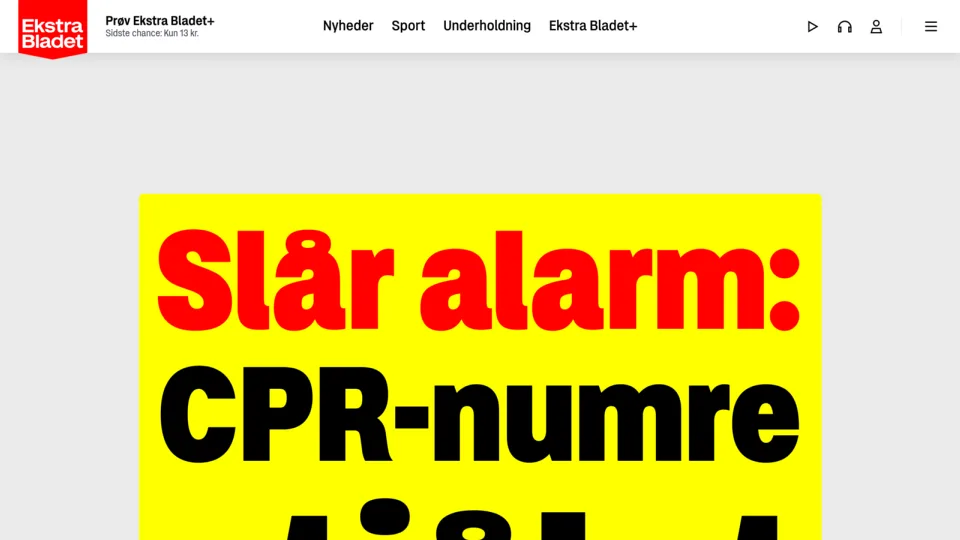Captura de Ekstra Bladet