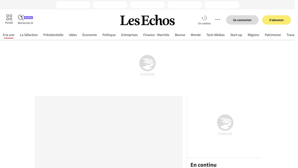 Captura de Les Echos