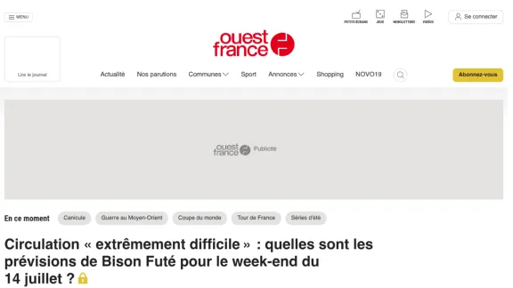 Captura de Ouest France