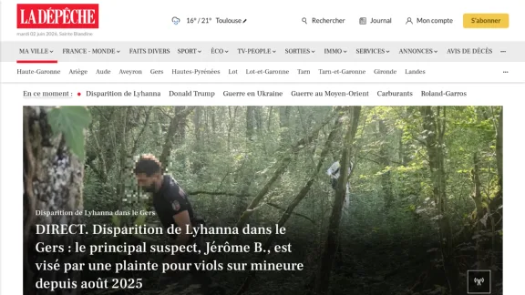 Captura de La Dépêche