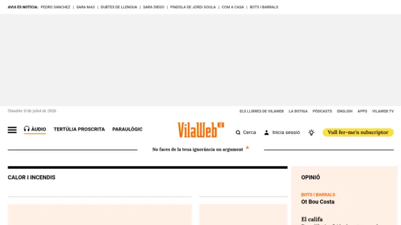 Captura de VilaWeb