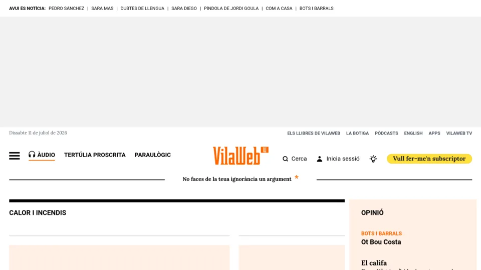 Captura de VilaWeb