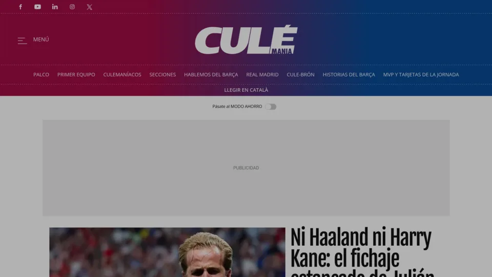 Captura de Culé Manía