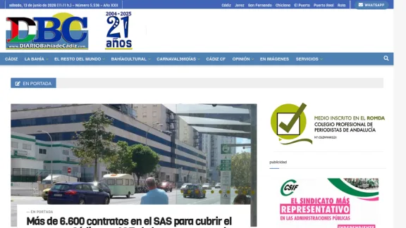Captura de Diario Bahía de Cádiz