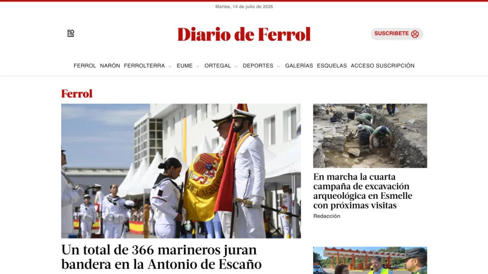 Captura de Diario de Ferrol