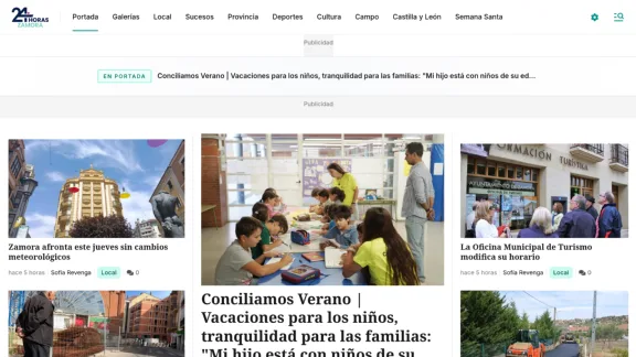 Captura de Zamora 24 Horas