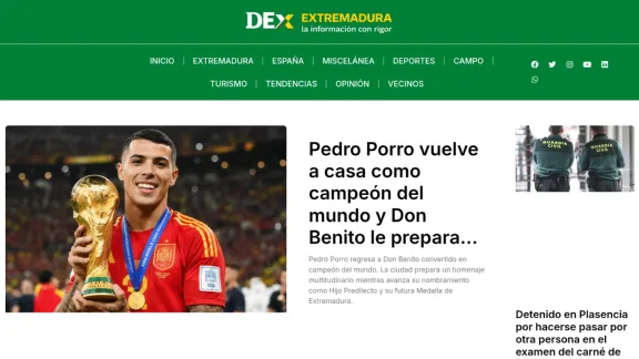Captura de Digital Extremadura