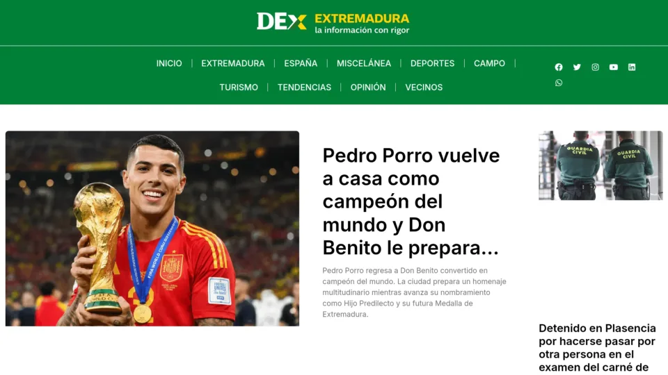 Captura de Digital Extremadura
