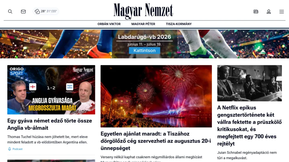Captura de Magyar Nemzet