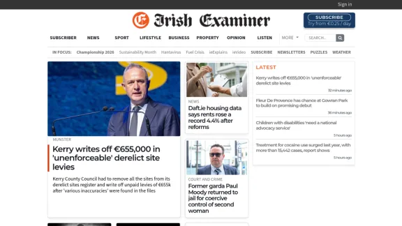 Captura de Irish Examiner
