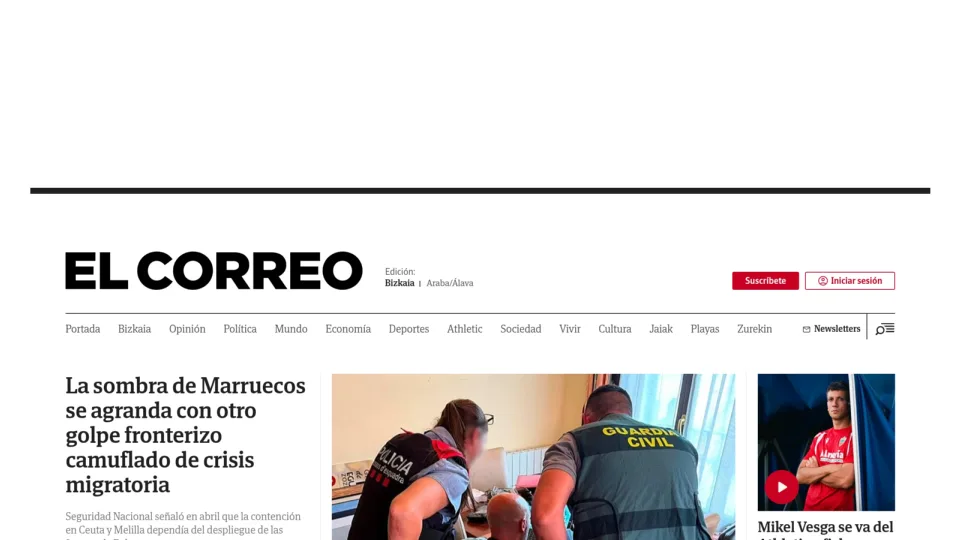 Captura de El Correo Bizcaia