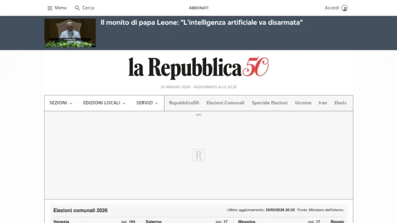 Captura de La Repubblica