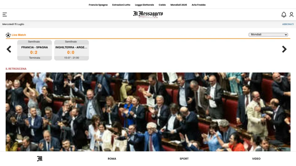 Captura de Il messaggero