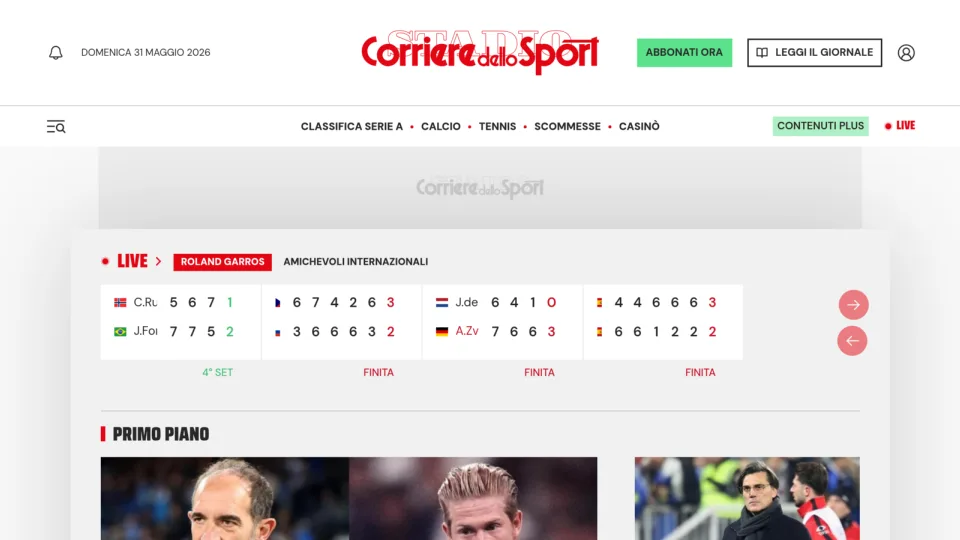 Captura de Corriere dello Sport