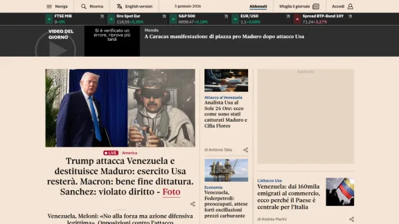 Captura de Il Sole 24 Ore