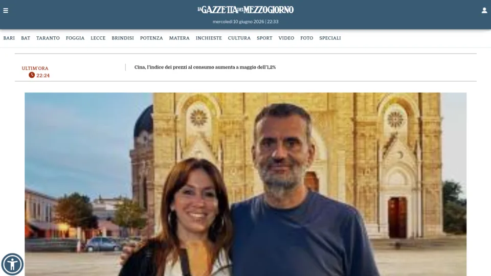 Captura de La Gazzetta del Mezzogiorno