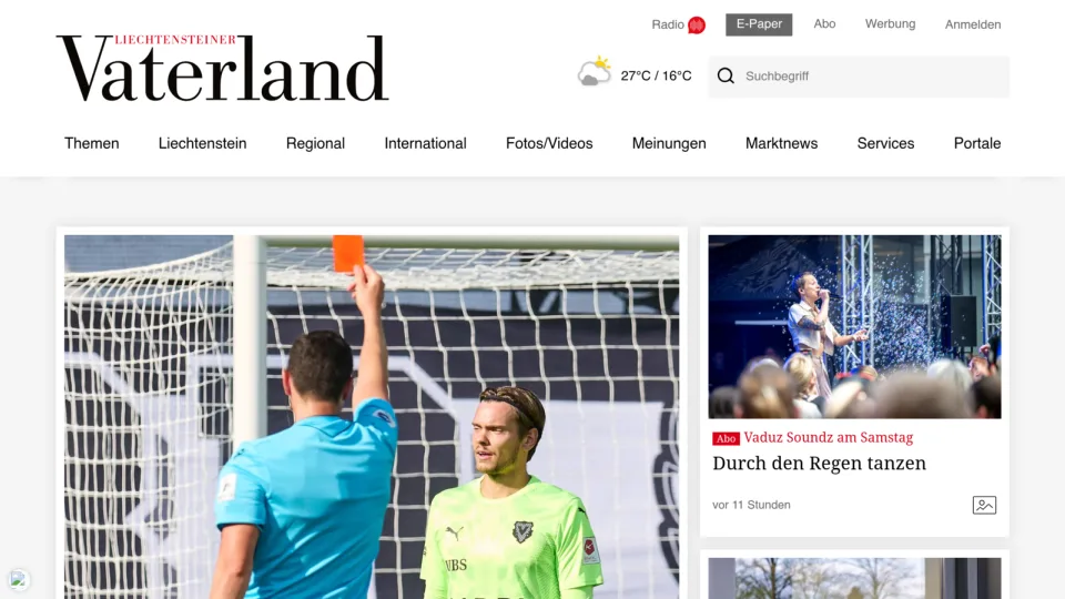 Captura de Liechtensteiner Vaterland