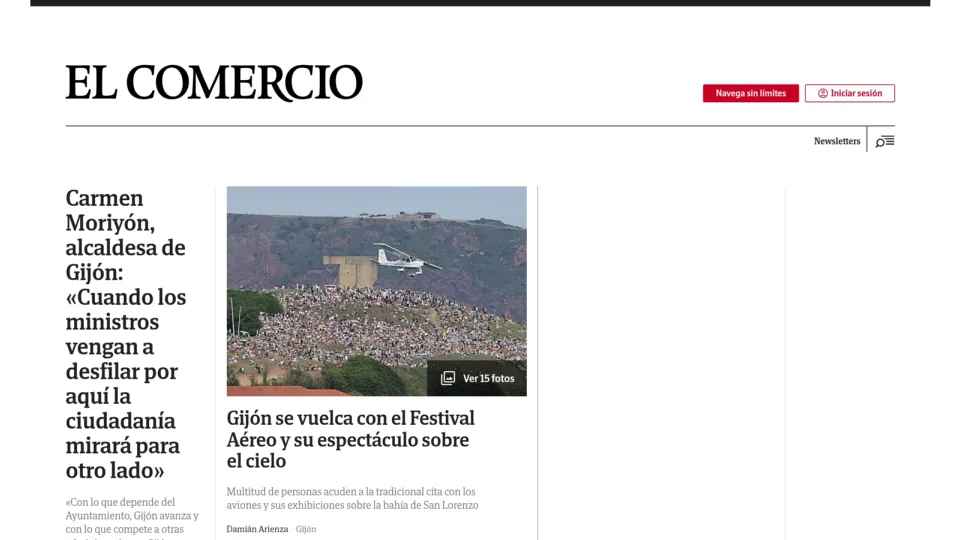 Captura de El Comercio
