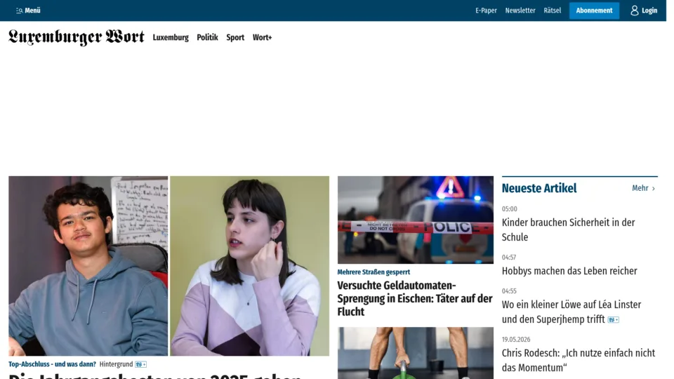 Captura de Luxemburguer Wort