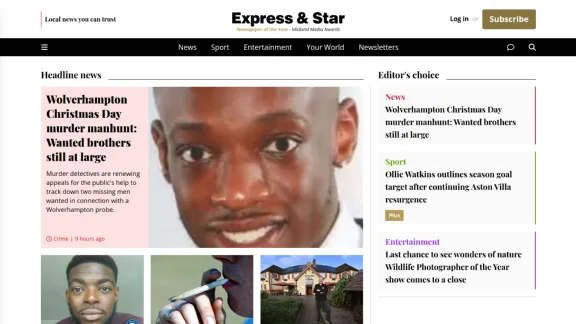 Captura de Express & Star