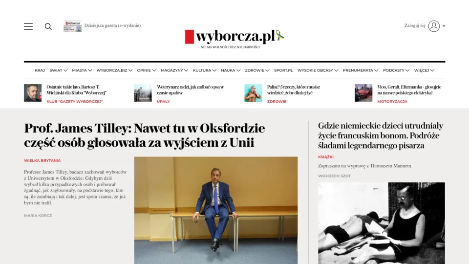 Captura de Gazeta Wyborcza