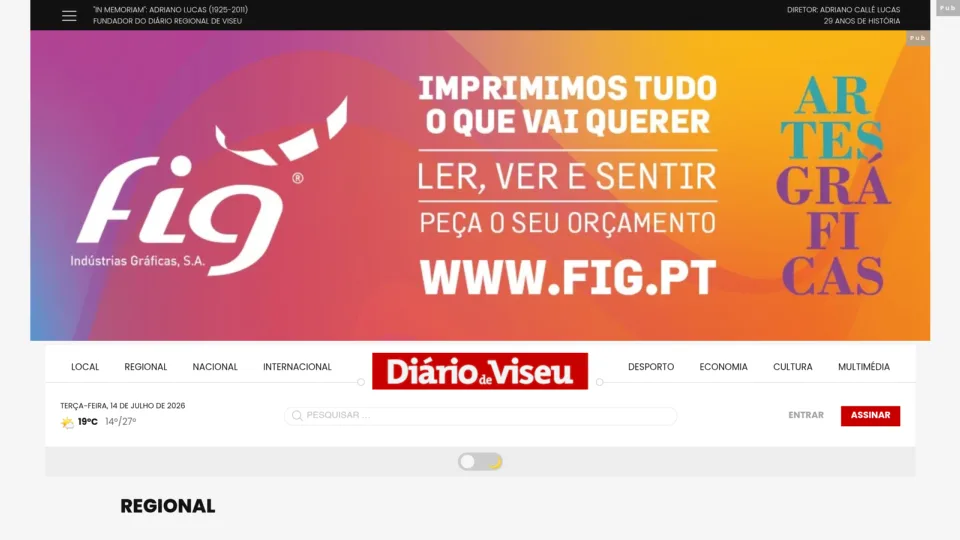 Captura de Diário de Viseu